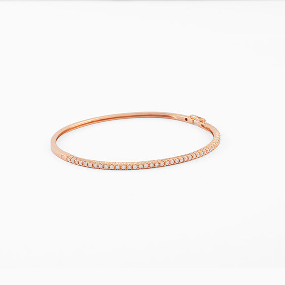 Rose Dainty Diamond Bangle