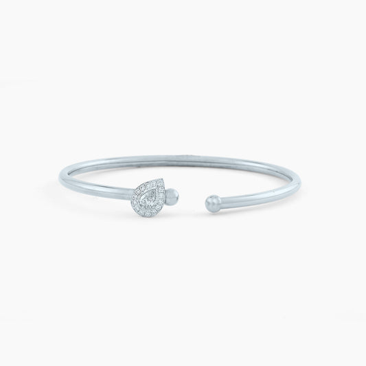 Pear Open Bangle