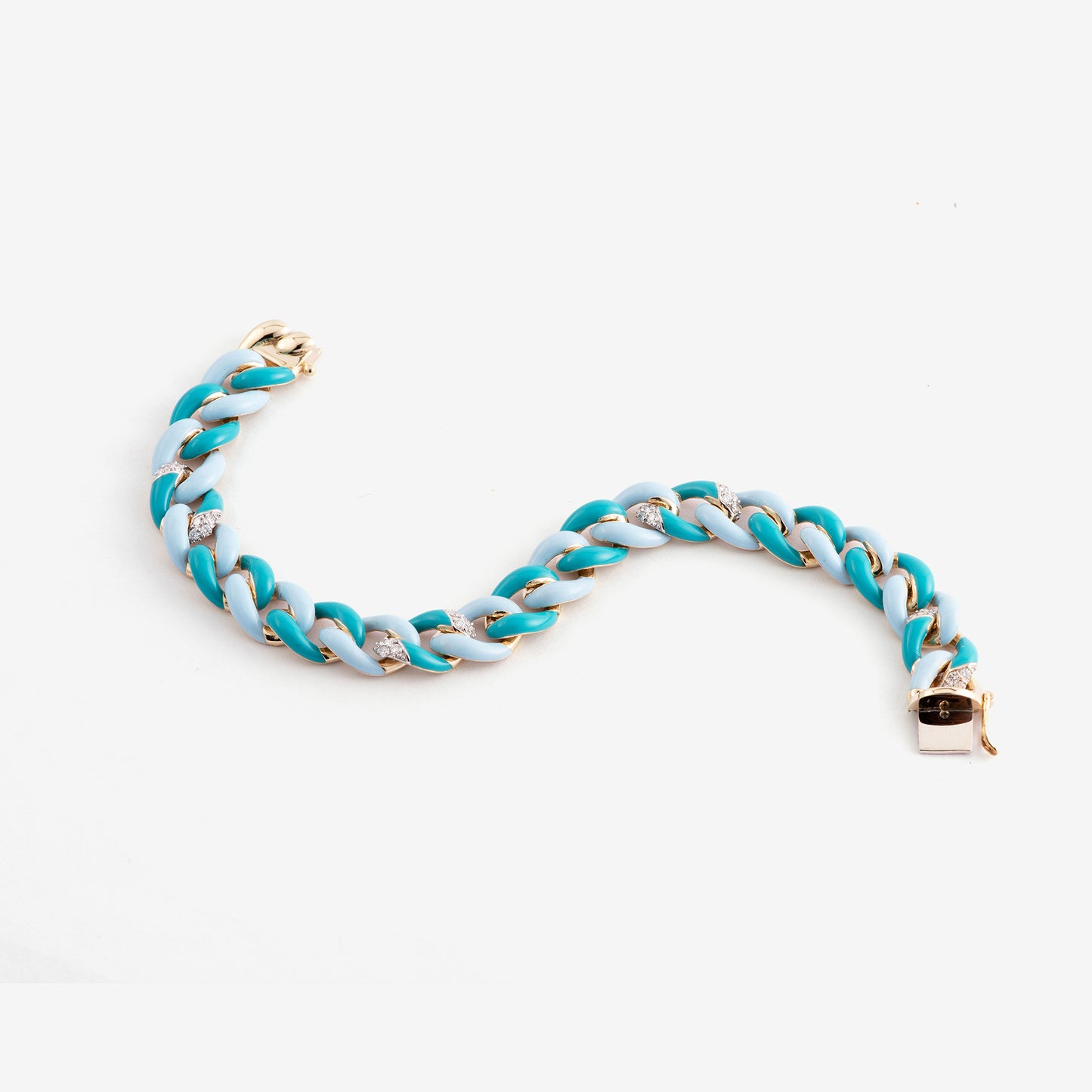 Enamel Chain Link Bracelet