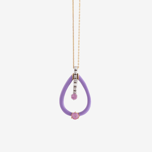 Drop Enamel Necklace