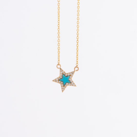 Starburst Turquoise Mini Necklace