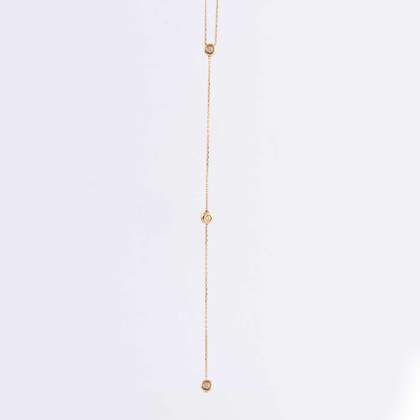 Three Drop Diamond Necklace