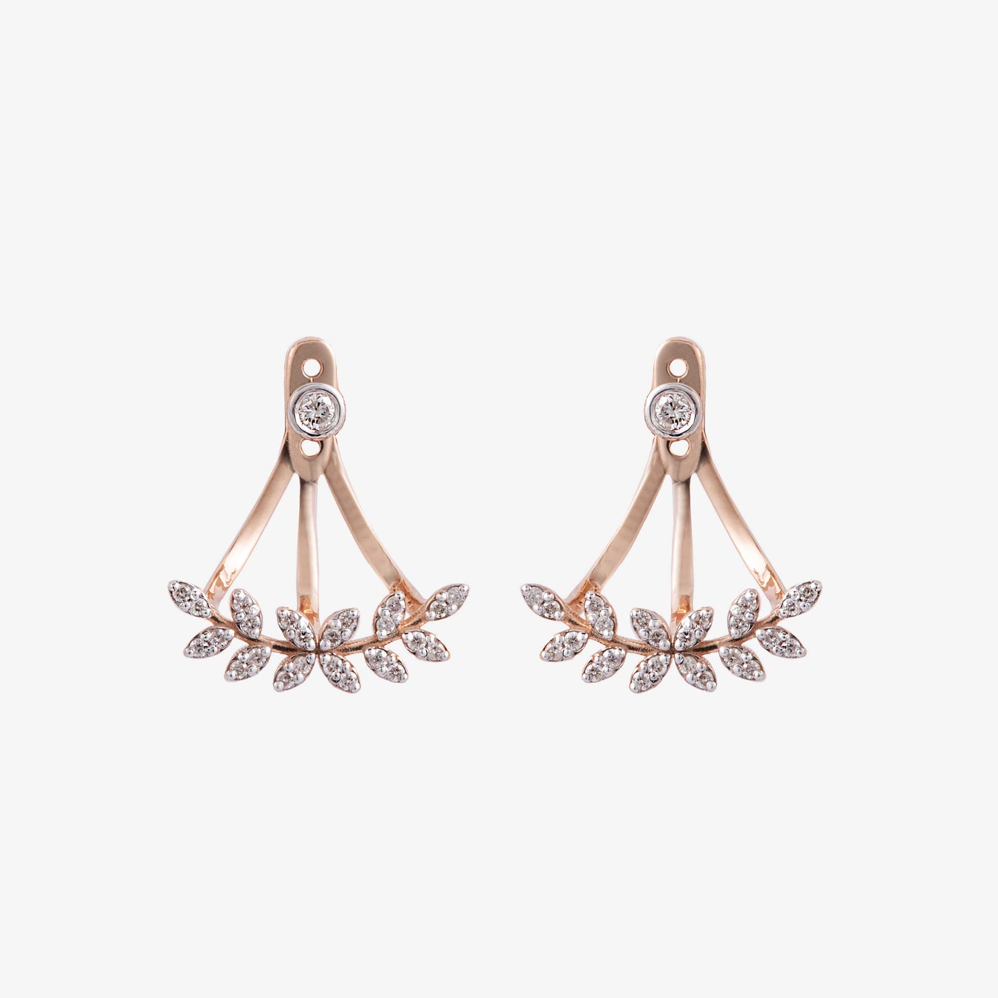 Palm Hugger Diamond Earrings