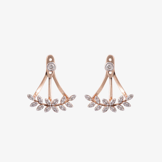 Palm Hugger Diamond Earrings