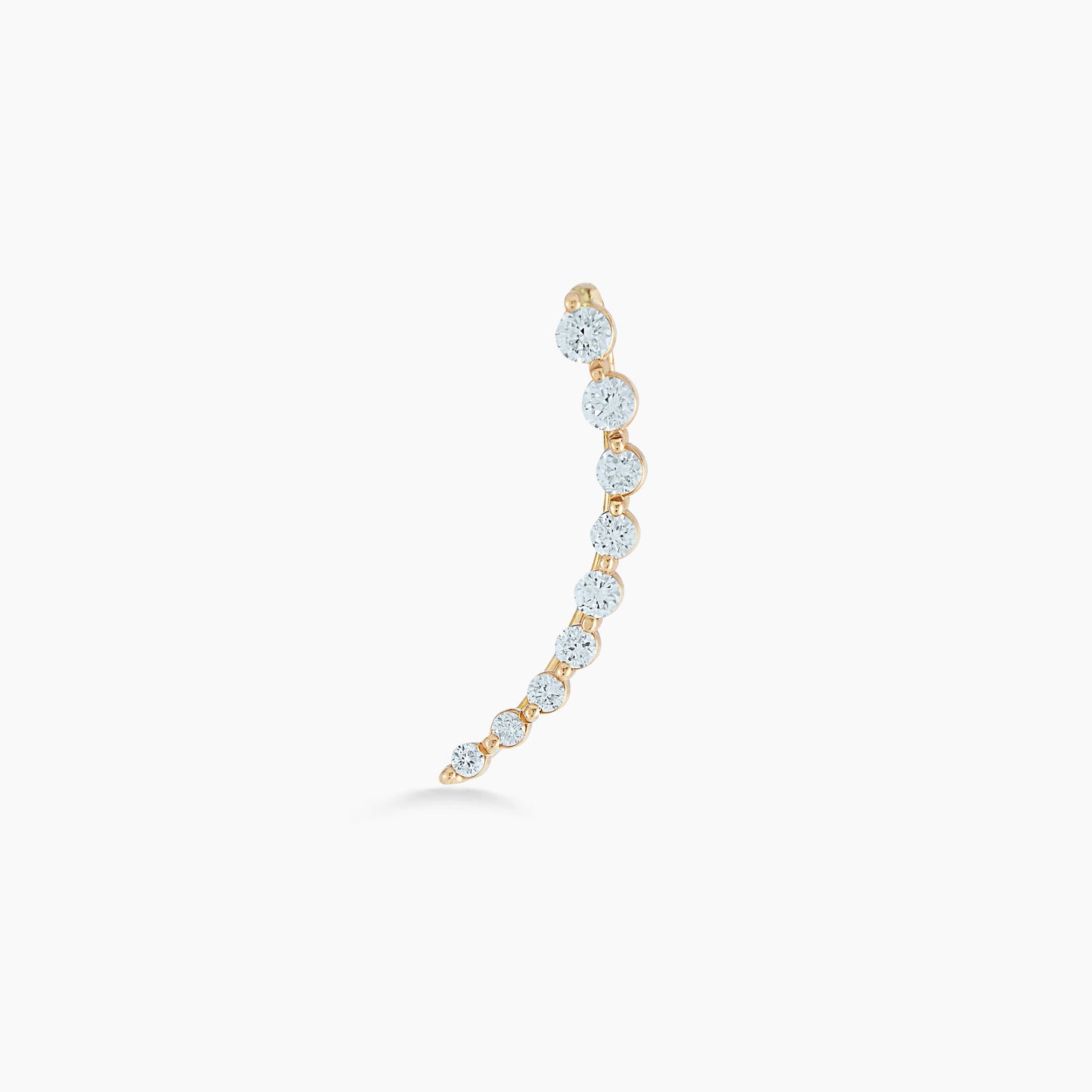 Climbing Yellow Gold Earring-Single