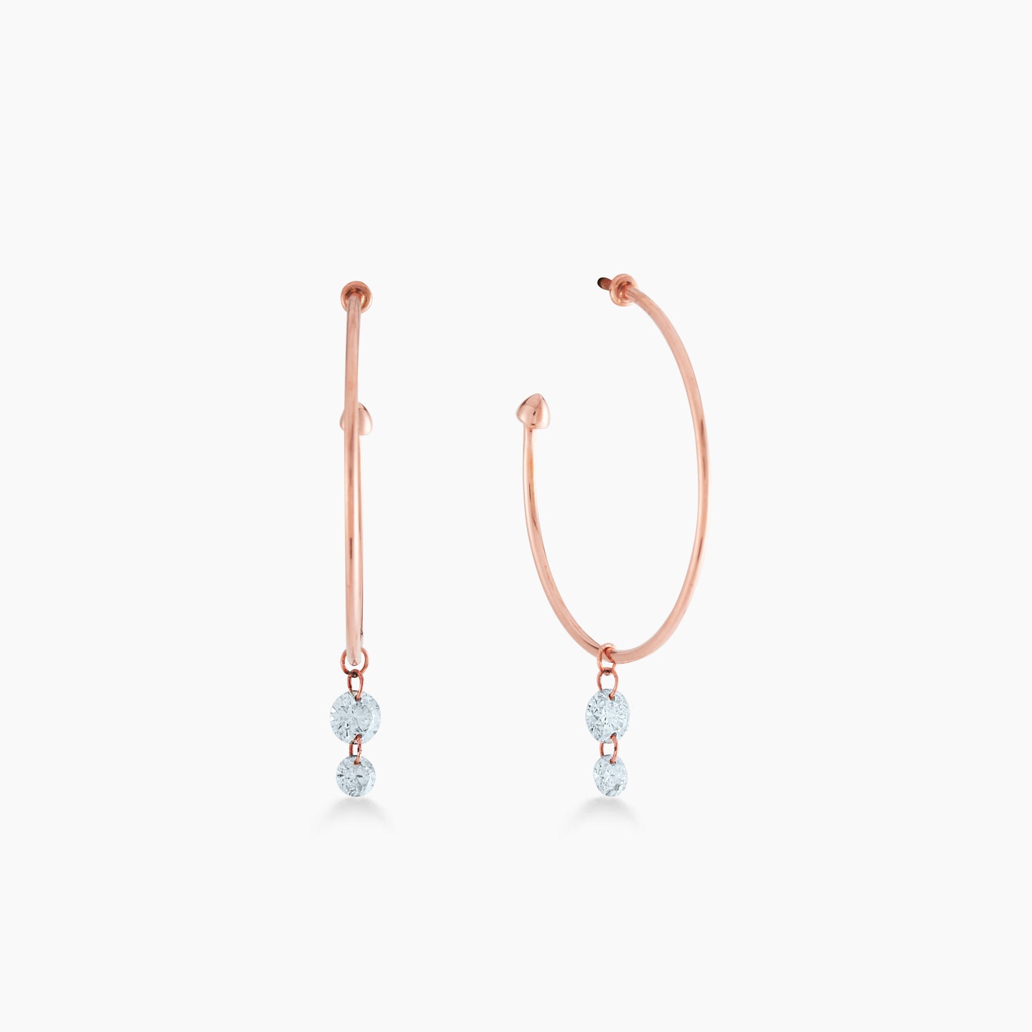 Hoop Laser Drop Earrings