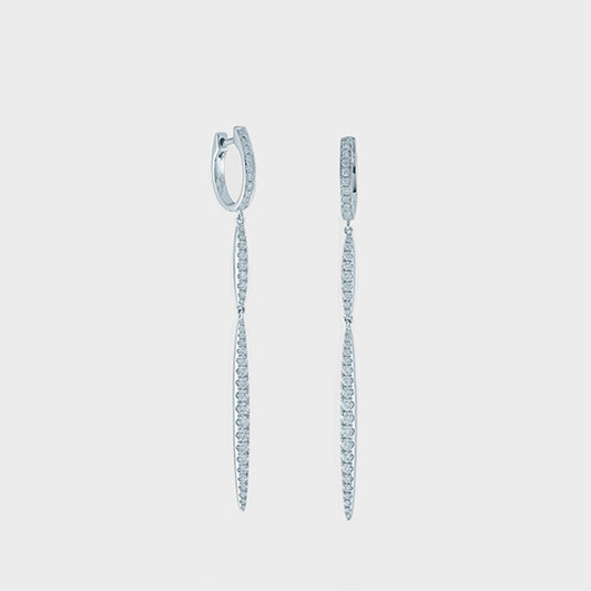 Sword Diamond Earrings