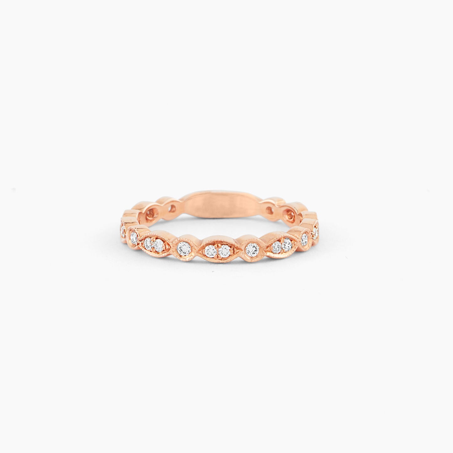 Wave Band Rose Gold