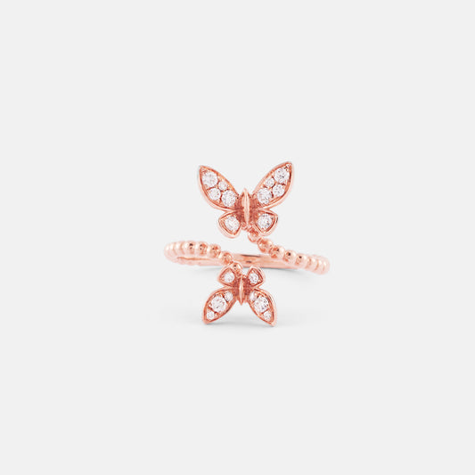 Double Mini Butterfly Ring