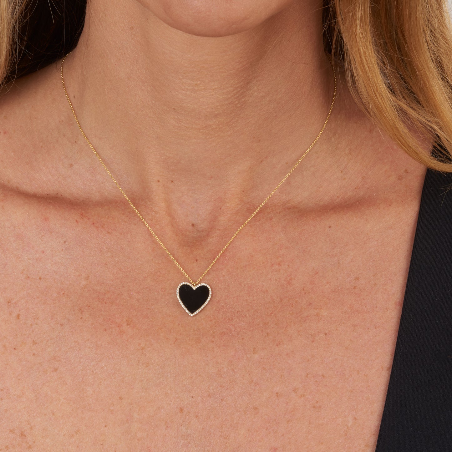 Heart Black Onyx Small